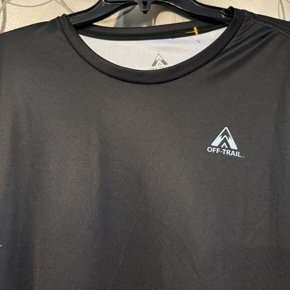Off Trail Black Long Sleeve Moisture Wicking Performance XXL T-Shirt Double Side - Picture 4 of 10